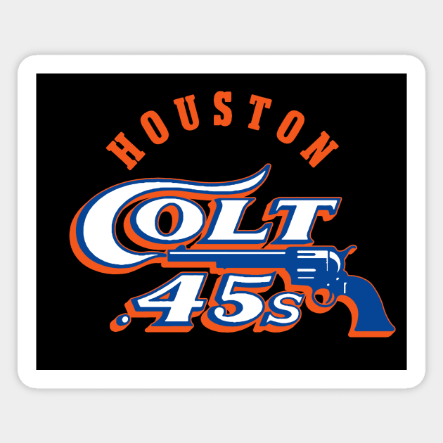 Houston Colt .45s Defunct Sports Logo Fan Art Tribute Sticker by robotbasecamp